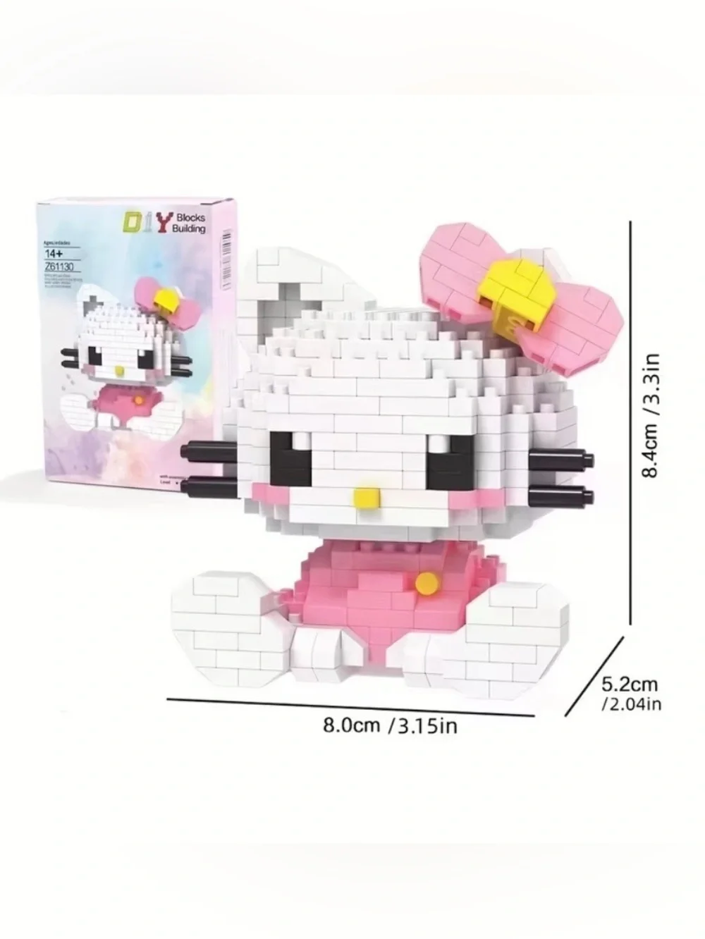 Sanrio Mini Building Block Figurines HELLO KITTY or KUROMI